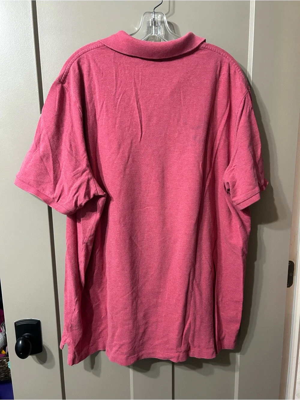 Ralph Lauren Men's Polo Shirt in Coral/red with Navy Pony